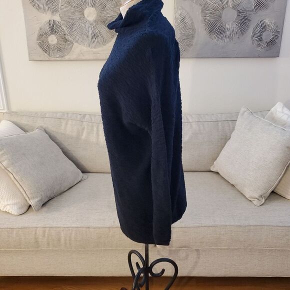 Eileen Fisher Textured Cowl-Neck Sweater in Black - Picture 6 of 13